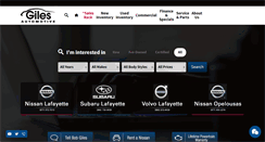 Desktop Screenshot of gilesauto.com