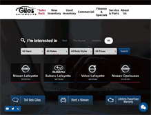 Tablet Screenshot of gilesauto.com